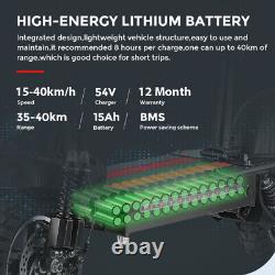 800W Electric Scooter 25Mph Max Speed 40Km Range 10'' Off Road Folding E-Scooter