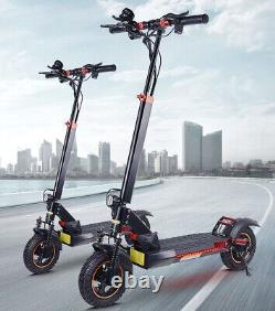 800W Electric Scooter Adult 25mph Folding E-Scooter 48V 10'' Off Road Waterproof