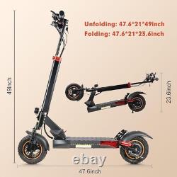 800W Electric Scooter Adult 25mph Folding E-Scooter 48V 10'' Off Road Waterproof