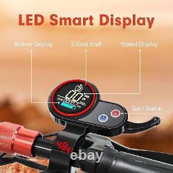 800W Electric Scooter Adult 25mph Folding E-Scooter 48V 10'' Off Road Waterproof
