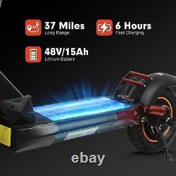 800W Electric Scooter Adult 25mph Folding E-Scooter 48V 10'' Off Road Waterproof