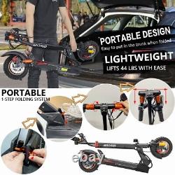 800W Motor Electric Scooter Adult with Seat 27 mph 10 Off-road Tire Foldable