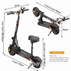 800W Motor Electric Scooter Adult with Seat 27 mph 10 Off-road Tire Foldable