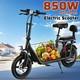 850W Electric Scooter withSeat for Pet and Adult up to 25 Miles 22MPH 330lbs Loads