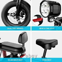850W Electric Scooter withSeat for Pet and Adult up to 25 Miles 22MPH 330lbs Loads
