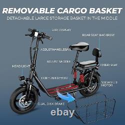 850W Electric Scooter with Seat 330lbs Load 22MPH Portable E Scooter for Commuting