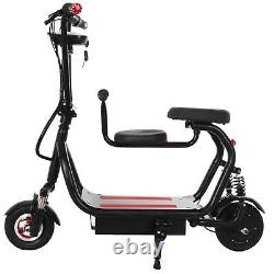 8 Rechargeable Electric Scooter Long Range Adult E-scooter Urban Commuter Seat