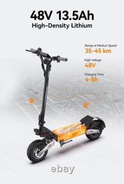 900W Electric Scooter for Adults 30MPH 30Miles 11 Off-Road Foldable E-Scooter