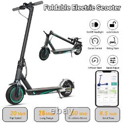 ADULT ELECTRIC SCOOTER 350W LONG RANGE 30KM HIGH SPEED 20MPH +APP Birthday Gift