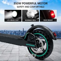 ADULT ELECTRIC SCOOTER 350W Motor LONG RANGE 35KM HIGH SPEED 30KM/H NEW BLACK