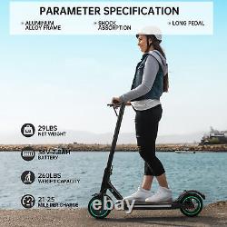 ADULT ELECTRIC SCOOTER 350W Motor LONG RANGE 35KM HIGH SPEED 30KM/H NEW BLACK