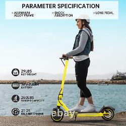 ADULT ELECTRIC SCOOTER 350W Motor LONG RANGE 35KM HIGH SPEED 30KM/H NEW YELLOW