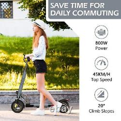AOKDA 800W Electric Scooter Up to Speed 28Mph 10'' Folding Commuter E-Scooter US