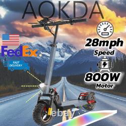 AOKDA A1 800W 28mph Folding Electric Scooter Adults E-Scooter Battery 48V 12.5Ah