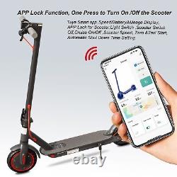 AOVOPRO 350W Adult Electric Scooter 30Miles Long Range 19MPH Kick eScooter