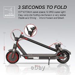 AOVOPRO 350W Adult Electric Scooter 30Miles Long Range 19MPH Kick eScooter