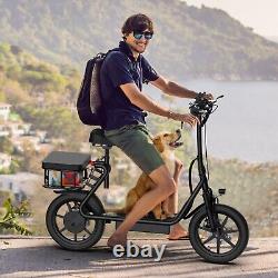 AOVOPRO 500W Electric Scooter Comfortable Seat & Storage Basket 28 Miles Range