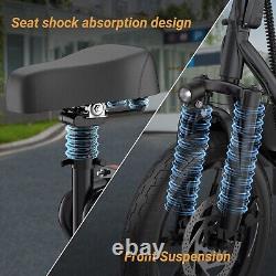 AOVOPRO 500W Electric Scooter Comfortable Seat & Storage Basket 28 Miles Range