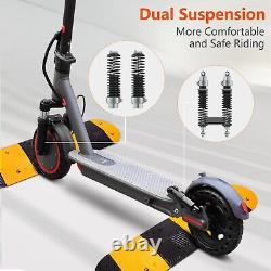AOVOPRO AP07 Electric Scooter 10.5AH Dual Suspension Turn Signals Foldable 19MPH