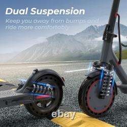 AOVOPRO Adult Electric Scooter, 500W Dual Shock Absorber Foldable E-SCOOTER