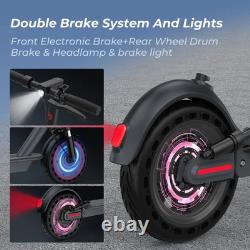 AOVOPRO Adult Electric Scooter, 500W Dual Shock Absorber Foldable E-SCOOTER