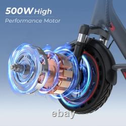 AOVOPRO Adult Electric Scooter, 500W Dual Shock Absorber Foldable E-SCOOTER