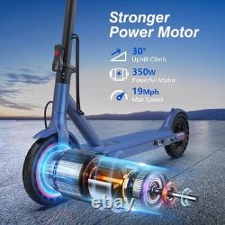 AOVOPRO Blue 350W 8.5' Foldable Electric Scooter for Adults & Teens 21Miles