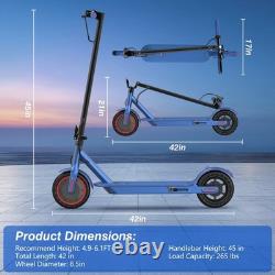 AOVOPRO Blue 350W 8.5' Foldable Electric Scooter for Adults & Teens 21Miles