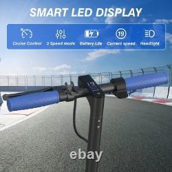 AOVOPRO Blue 350W 8.5' Foldable Electric Scooter for Adults & Teens 21Miles