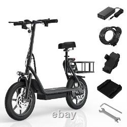 AOVOPRO ESBSPRO Electric Scooter Foldable withSeat, 500W 22.5Ah 22mph 49 Miles
