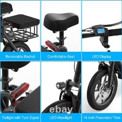 AOVOPRO ESBSPRO Electric Scooter Foldable withSeat, 500W 22.5Ah 22mph 49 Miles