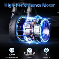AOVOPRO ESMAX 500W 10' Foldable Electric Scooter for Adults with 10 Tire 14.5ah