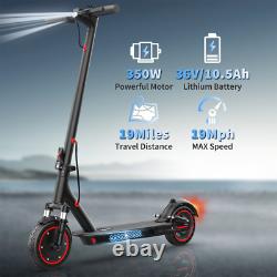 AOVOPRO Electric Scooter 10.5AH Dual Suspension Foldable 19MPH shock absorption