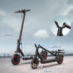 AOVOPRO Electric Scooter 10.5AH Dual Suspension Foldable 19MPH shock absorption