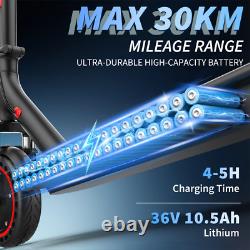 AOVOPRO Electric Scooter 10.5AH Dual Suspension Foldable 19MPH shock absorption
