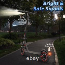 AOVOPRO Electric Scooter 10.5AH Dual Suspension Foldable 19MPH shock absorption