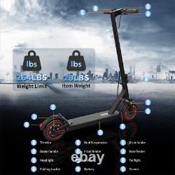 AOVOPRO Electric Scooter 10.5AH Dual Suspension Foldable 19MPH shock absorption