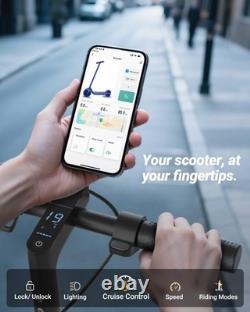 AOVOPRO Electric Scooter 10.5AH Dual Suspension Foldable 19MPH shock absorption