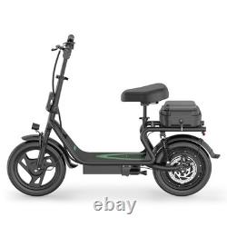 AOVOPRO Electric Scooter, 22AH Foldable E-Scooter with Suspension & Rear Seat Box