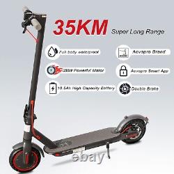 AOVOPRO Electric Scooter 350W Dual Brake App LCD Display Waterproof Foldable NEW