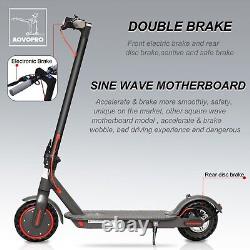 AOVOPRO Electric Scooter, 350W Motor, Max Speed 31KM/H, 30KM Range, E Scooter