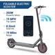 AOVOPRO Electric Scooter Adults, 350W Up to 31KM/H, 19 Miles Foldable E-Scooter