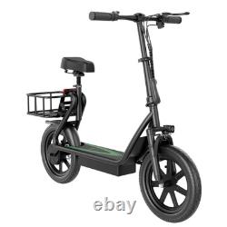 AOVOPRO Electric Scooter for Adults with Seat Range 50Miles, Foldable E-Scooter