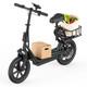 AOVOPRO Electric Scooter with Seat, Commuter Foldable, 500W 10.4Ah Battery 22mph