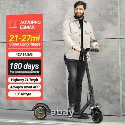 AOVOPRO Foldable Electric Scooter, 350W-800W NO/ Dual Shock Absorber 19/22/31mph
