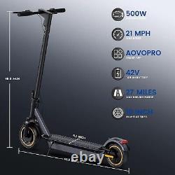 AOVOPRO Folding Electric Scooter 10 500W Up to 27Miles 22Mph 14.5ah E-scooter