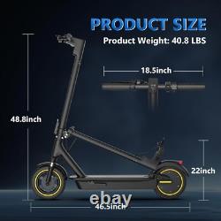 AOVOPRO Folding Electric Scooter Adult ESMAX, 500W 42V 14.5AH 10inch tire 22MPH