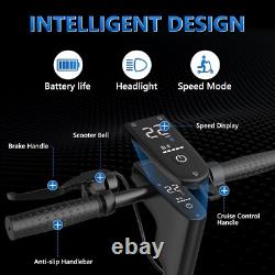 AOVOPRO Folding Electric Scooter Adult ESMAX, 500W 42V 14.5AH 10inch tire 22MPH