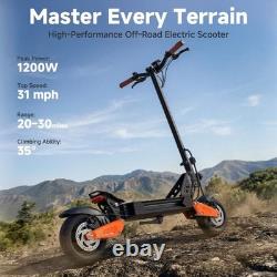 AOVOPRO G67 Electric Scooter Adult 1200W 15.6AH 31MPH EScooters Dual Suspensions
