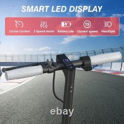 AOVOPRO White 350W 8.5' Foldable Electric Scooter for Adults and Child 19Miles